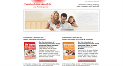 Desktop Screenshot of familienleben-aktuell.de